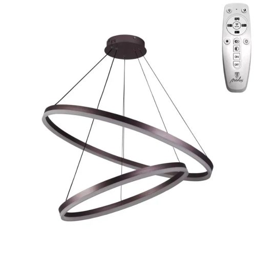 LED mennyezeti lámpa 100W, 6500 lm, 3000–6500K, IP20, barna fém-akril - J4311/BR