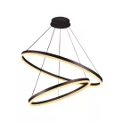 LED mennyezeti lámpa 100W, 6500 lm, 3000–6500K, IP20, barna fém-akril - J4311/BR