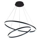 LED design mennyezeti lámpa 100W, 6500 lm, 3000K-6500K, fekete, IP20 - J4311/B