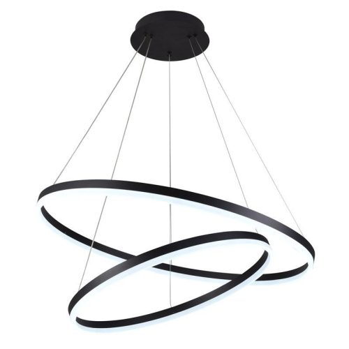 LED design mennyezeti lámpa 100W, 6500 lm, 3000K-6500K, fekete, IP20 - J4311/B