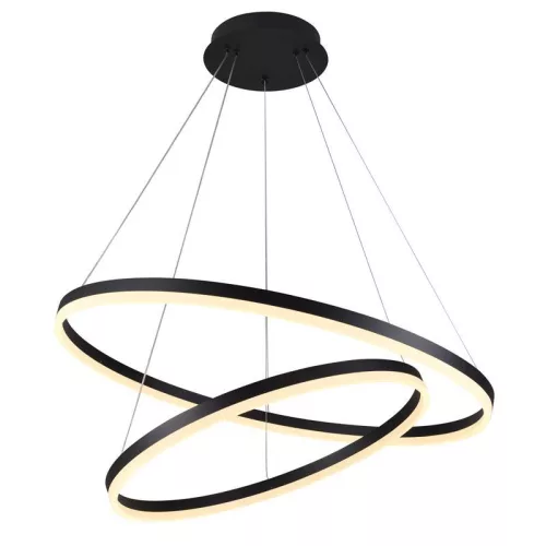 LED design mennyezeti lámpa 100W, 6500 lm, 3000K-6500K, fekete, IP20 - J4311/B