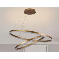   LED design mennyezeti lámpa 100W, 6500 lm, 3000K-6500K, arany, IP20 - J4311/G