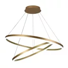 LED design mennyezeti lámpa 100W, 6500 lm, 3000K-6500K, arany, IP20 - J4311/G