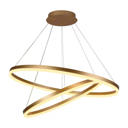 LED design mennyezeti lámpa 100W, 6500 lm, 3000K-6500K, arany, IP20 - J4311/G