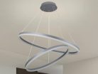 LED design mennyezeti lámpa 100W, 6500 lm, 3000K-6500K, ezüst, IP20 - J4311/S