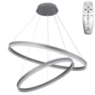 LED design mennyezeti lámpa 100W, 6500 lm, 3000K-6500K, ezüst, IP20 - J4311/S