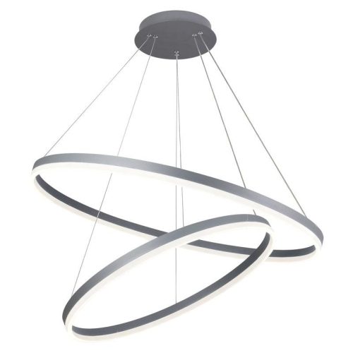 LED design mennyezeti lámpa 100W, 6500 lm, 3000K-6500K, ezüst, IP20 - J4311/S