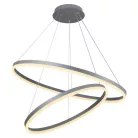 LED design mennyezeti lámpa 100W, 6500 lm, 3000K-6500K, ezüst, IP20 - J4311/S