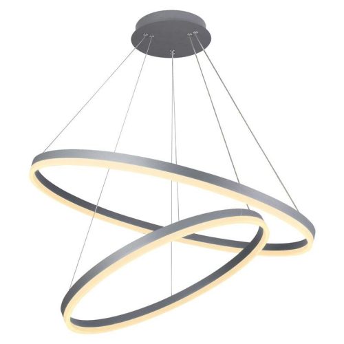 LED design mennyezeti lámpa 100W, 6500 lm, 3000K-6500K, ezüst, IP20 - J4311/S