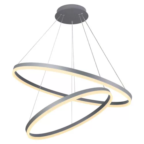 LED design mennyezeti lámpa 100W, 6500 lm, 3000K-6500K, ezüst, IP20 - J4311/S