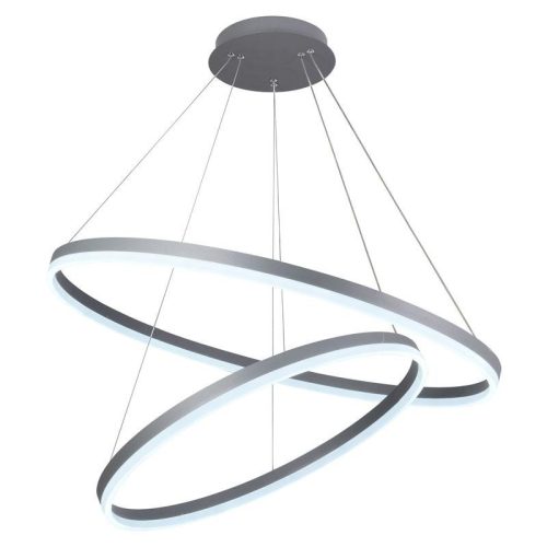 LED design mennyezeti lámpa 100W, 6500 lm, 3000K-6500K, ezüst, IP20 - J4311/S