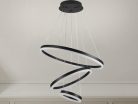 LED design mennyezeti lámpa 85W, 5500 lm, 3000K-6500K, fekete, IP20 - J4312/B