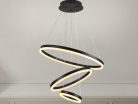 LED design mennyezeti lámpa 85W, 5500 lm, 3000K-6500K, fekete, IP20 - J4312/B
