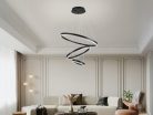 LED design mennyezeti lámpa 85W, 5500 lm, 3000K-6500K, fekete, IP20 - J4312/B