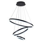 LED design mennyezeti lámpa 85W, 5500 lm, 3000K-6500K, fekete, IP20 - J4312/B
