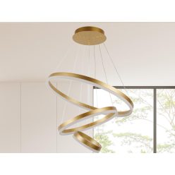   LED design mennyezeti lámpa 85W, 5500 lm, 3000K-6500K, arany, IP20 - J4312/G