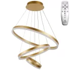 LED design mennyezeti lámpa 85W, 5500 lm, 3000K-6500K, arany, IP20 - J4312/G