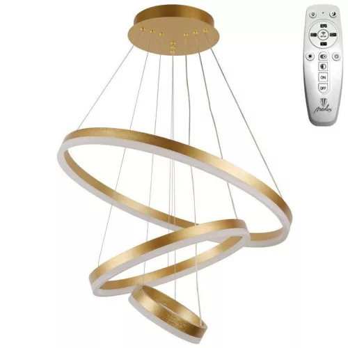 LED design mennyezeti lámpa 85W, 5500 lm, 3000K-6500K, arany, IP20 - J4312/G