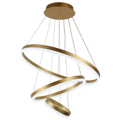 LED design mennyezeti lámpa 85W, 5500 lm, 3000K-6500K, arany, IP20 - J4312/G