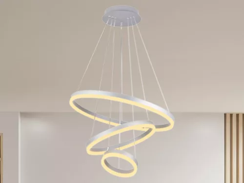 LED design mennyezeti lámpa 85W, 5500 lm, 3000K-6500K, ezüst, IP20 - J4312/S