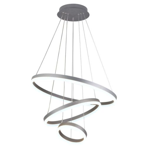 LED design mennyezeti lámpa 85W, 5500 lm, 3000K-6500K, ezüst, IP20 - J4312/S