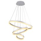 LED design mennyezeti lámpa 85W, 5500 lm, 3000K-6500K, ezüst, IP20 - J4312/S