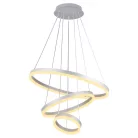 LED design mennyezeti lámpa 85W, 5500 lm, 3000K-6500K, ezüst, IP20 - J4312/S