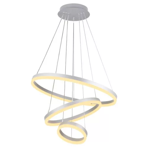 LED design mennyezeti lámpa 85W, 5500 lm, 3000K-6500K, ezüst, IP20 - J4312/S