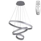 LED design mennyezeti lámpa 85W, 5500 lm, 3000K-6500K, ezüst, IP20 - J4312/S