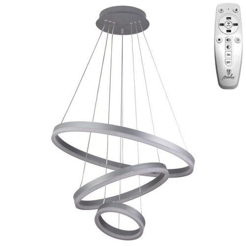 LED design mennyezeti lámpa 85W, 5500 lm, 3000K-6500K, ezüst, IP20 - J4312/S