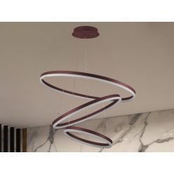   LED mennyezeti lámpa 125W, 8200 lm, 3000–6500K, IP20, barna fém-akril - J4313/BR