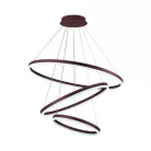 LED mennyezeti lámpa 125W, 8200 lm, 3000–6500K, IP20, barna fém-akril - J4313/BR