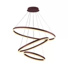 LED mennyezeti lámpa 125W, 8200 lm, 3000–6500K, IP20, barna fém-akril - J4313/BR