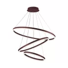 LED mennyezeti lámpa 125W, 8200 lm, 3000–6500K, IP20, barna fém-akril - J4313/BR