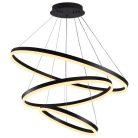 LED design mennyezeti lámpa 125W, 8200 lm, 3000K-6500K, fekete, IP20 - J4313/B
