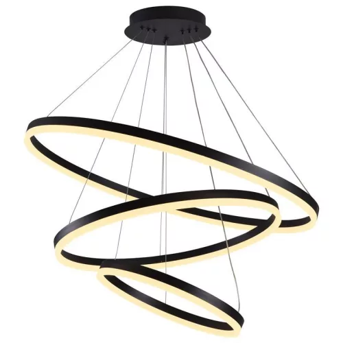 LED design mennyezeti lámpa 125W, 8200 lm, 3000K-6500K, fekete, IP20 - J4313/B