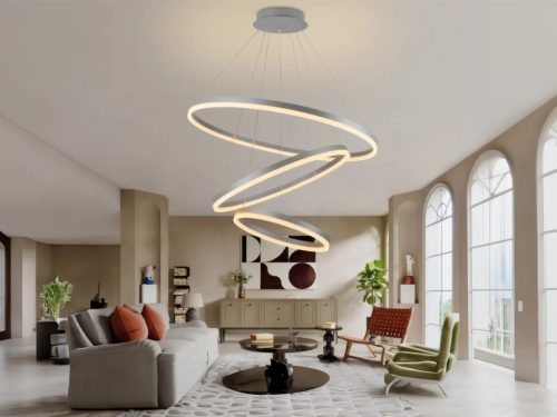 LED design mennyezeti lámpa 125W, 8200 lm, 3000K-6500K, IP20 - J4313/S