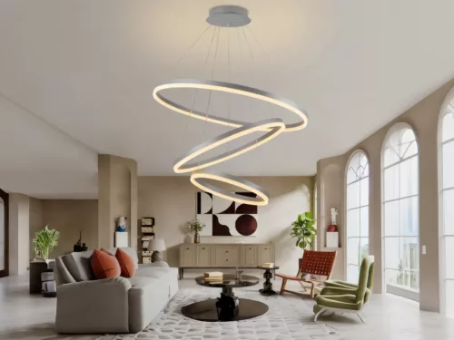 LED design mennyezeti lámpa 125W, 8200 lm, 3000K-6500K, IP20 - J4313/S