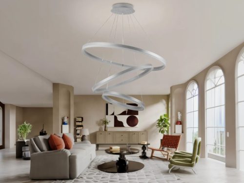 LED design mennyezeti lámpa 125W, 8200 lm, 3000K-6500K, IP20 - J4313/S