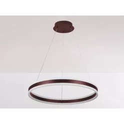   LED mennyezeti lámpa 85W, 5500 lm, 3000–6500K, IP20, barna fém-akril - J4315/BR