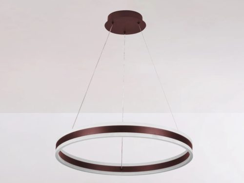 LED mennyezeti lámpa 85W, 5500 lm, 3000–6500K, IP20, barna fém-akril - J4315/BR