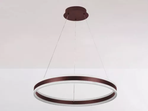 LED mennyezeti lámpa 85W, 5500 lm, 3000–6500K, IP20, barna fém-akril - J4315/BR