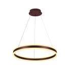 LED mennyezeti lámpa 85W, 5500 lm, 3000–6500K, IP20, barna fém-akril - J4315/BR
