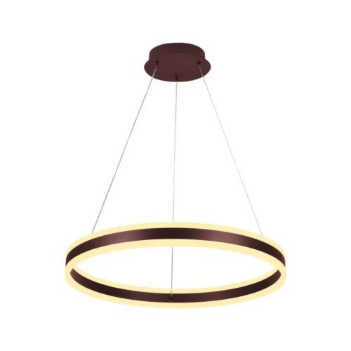 LED mennyezeti lámpa 85W, 5500 lm, 3000–6500K, IP20, barna fém-akril - J4315/BR