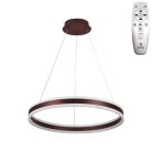LED mennyezeti lámpa 85W, 5500 lm, 3000–6500K, IP20, barna fém-akril - J4315/BR