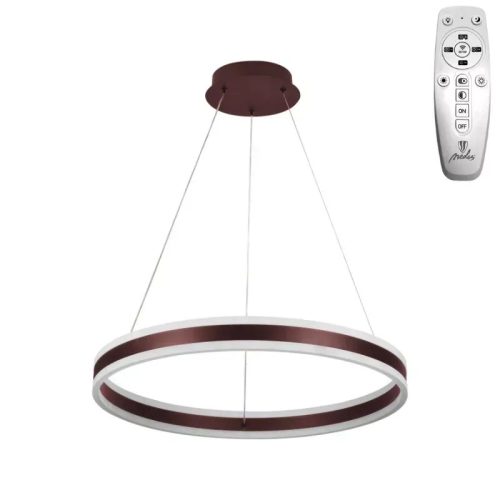 LED mennyezeti lámpa 85W, 5500 lm, 3000–6500K, IP20, barna fém-akril - J4315/BR