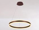LED mennyezeti lámpa 85W, 5500 lm, 3000–6500K, IP20, barna fém-akril - J4315/BR