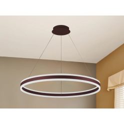   LED mennyezeti lámpa 110W, 7200 lm, 3000–6500K, IP20, barna fém-akril - J4316/BR