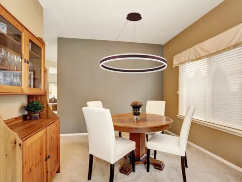 LED mennyezeti lámpa 110W, 7200 lm, 3000–6500K, IP20, barna fém-akril - J4316/BR