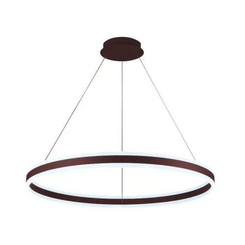 LED mennyezeti lámpa 110W, 7200 lm, 3000–6500K, IP20, barna fém-akril - J4316/BR